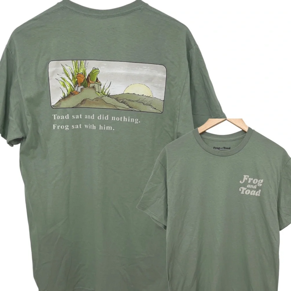 NWOT Frog and Toad Sunset Graphic T-Shirt Unisex Medium - Picture 1 of 7